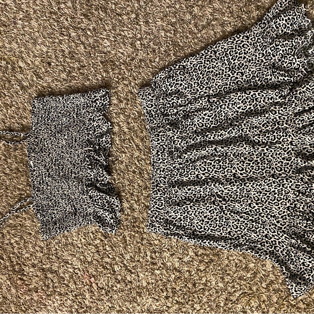 American Eagle Outfitters Black and Cream Patterned Set